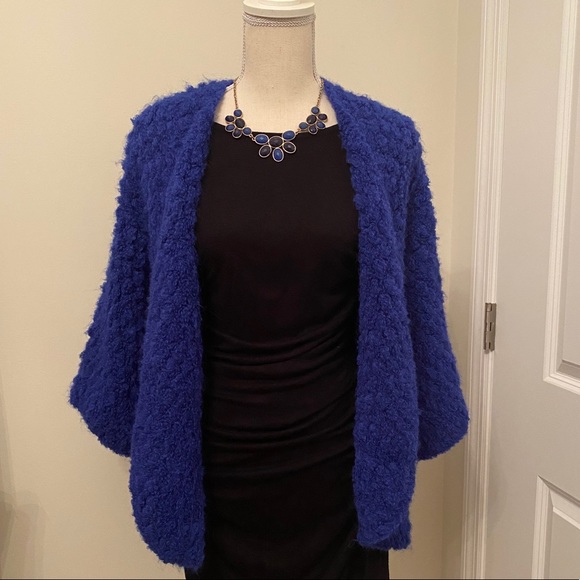 Evelyn Monteza Baby Alpaca Blue Cardigan - Picture 5 of 12